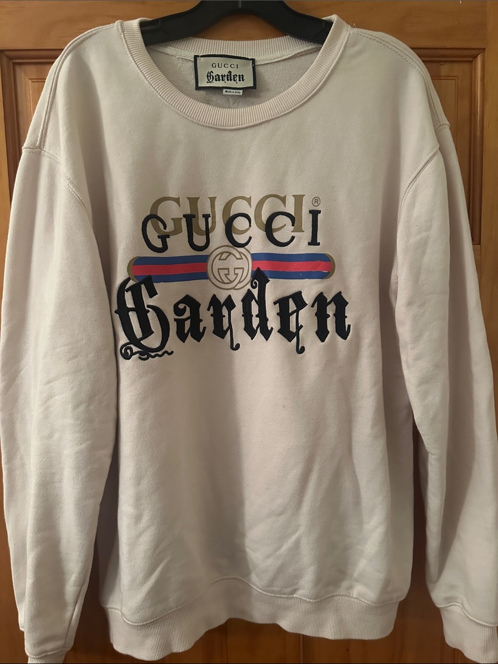 Gucci Garden GG Cream Crewneck Sweatshirt